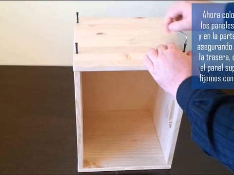 estanteria modular cubos madera